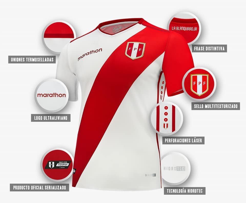 la nueva camiseta de la selección peruana