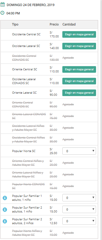 Entradas Cristal vs Alianza