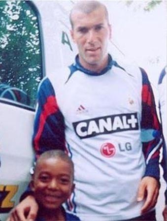 Zidane y Mbappe