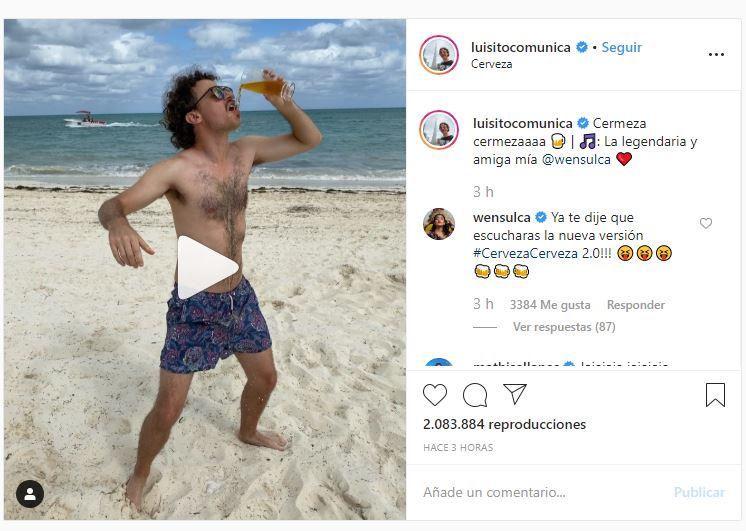 Luisito Comunica Con Cerveza En Mano Canta Y Baila Hit De Wendy Sulca Video