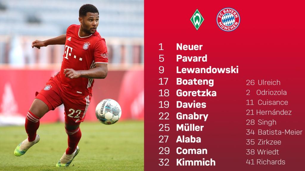 Bayern Munich vs Werder Bremen
