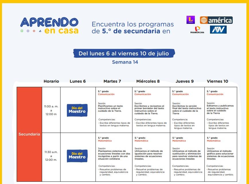 aprendo en casa 6 a 10 julio aprendo en casa 6 a 10 julio