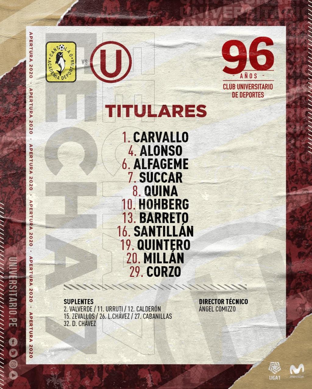 Universitario vs Cantolao