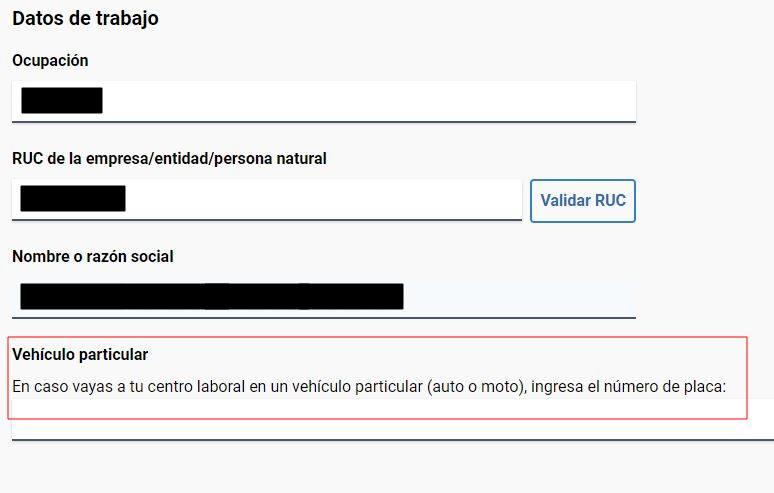 Pase vehicular Pase vehicular