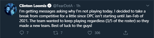 Fear Dota 2 Twitter