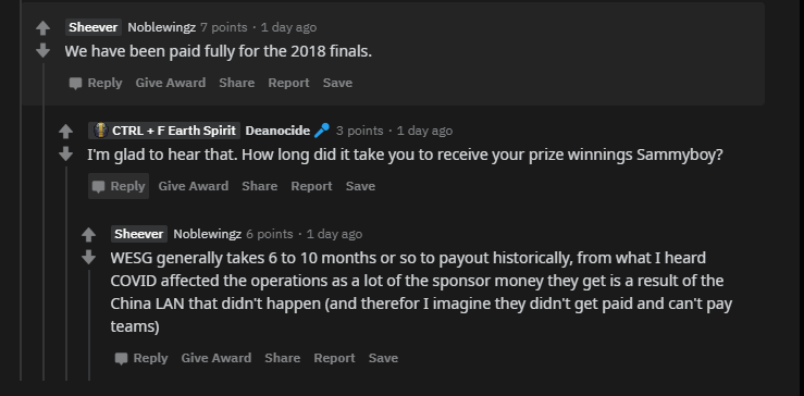 Sammyboy WESG 2020