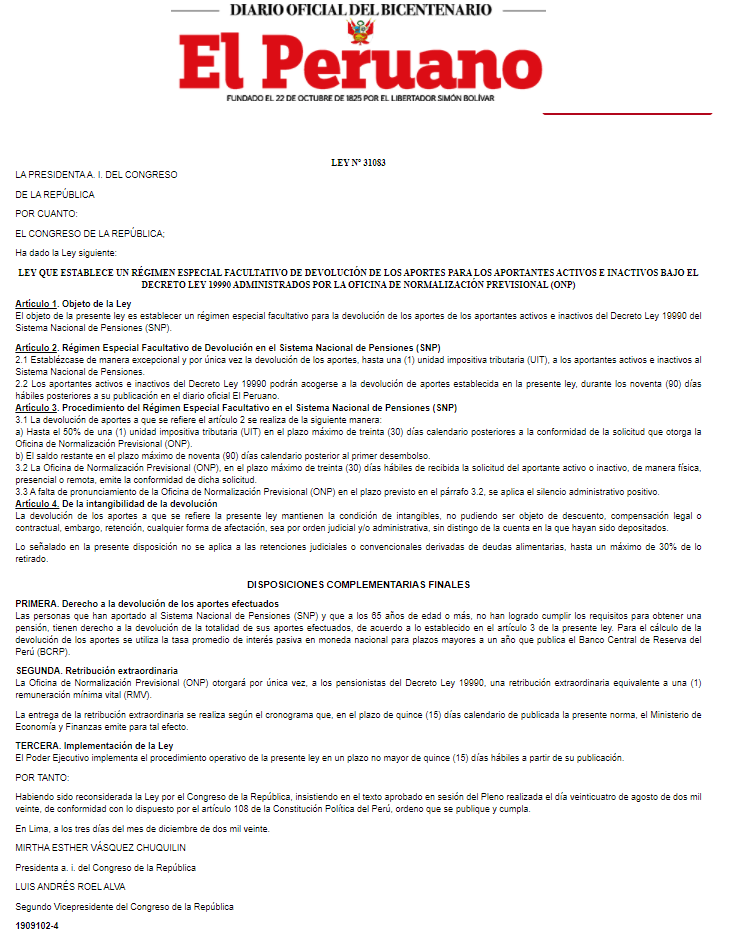 congreso de la república