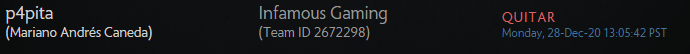 Dota 2 Papita Fuera de Infamous Gaming