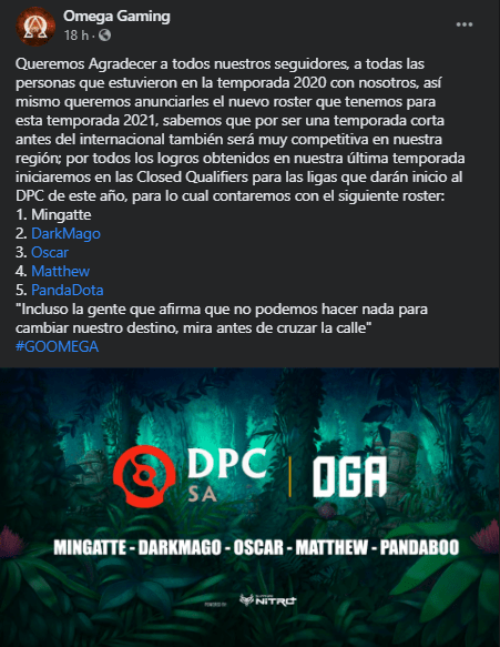 Roster Omega Gaming