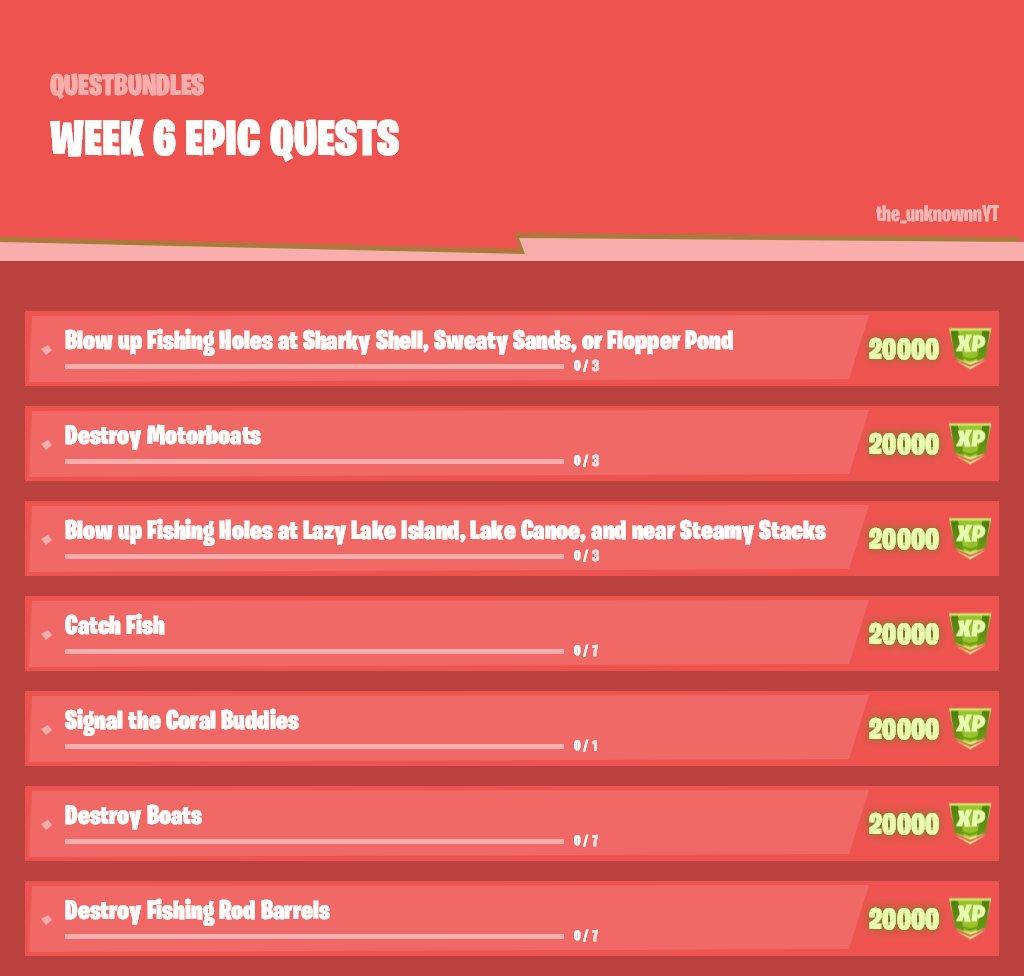 Fortnite, temporada 5, season 5, s5, actualización, parche, 15.10, filtración, semana 6, battle royale, latinoamerica, colombia, peru, mexico, argentina, ecuador, chile