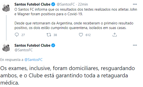 santos coronavirus