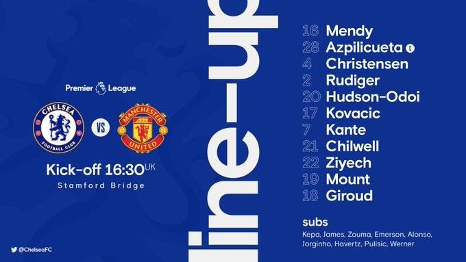 Chelsea vs. Manchester United – Premier League – ESPN 2 – SKY Sports