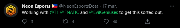 Neon Esports Equipos Aliados