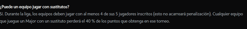 Suplentes Singapour Major