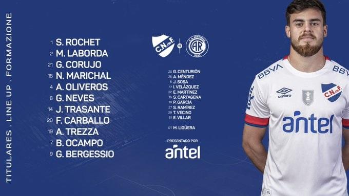 Nacional vs Rentistas – Campeonato Uruguayo 2021 – VTV Uruguay – VTV PLUS – GOLTV