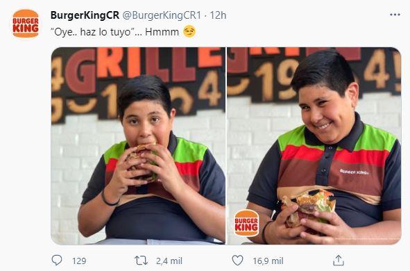 Nino de Oxoo consiguio nuevo trabajo en Burger King y es viral en redes sociales Twitter Mexico | libero.pe