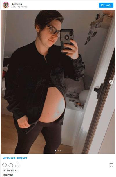 Rubén Castro, de 27 años, es el primer hombre en gestar de España Rubén Castro, de 27 años, es el primer hombre en gestar de España