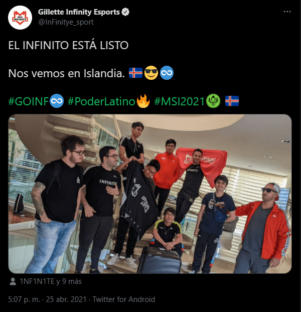 Infinity Esports League of Legends Islandia