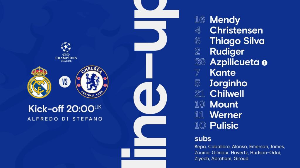Real Madrid vs Chelsea – Champions League 2021 – ESPN 2 – FOX Sports 2 – Movistar Liga de Campeones – TUDN Real Madrid vs Chelsea – Champions League 2021 – ESPN 2 – FOX Sports 2 – Movistar Liga de Campeones – TUDN