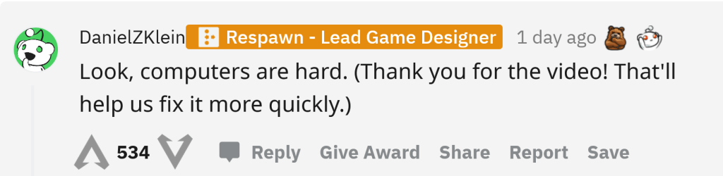 apex legends, ultimate, valkyrie, corrección, fix, desarrollador, respawn entertainment, peru, mexico, colombia, argentina, chile, bolivia