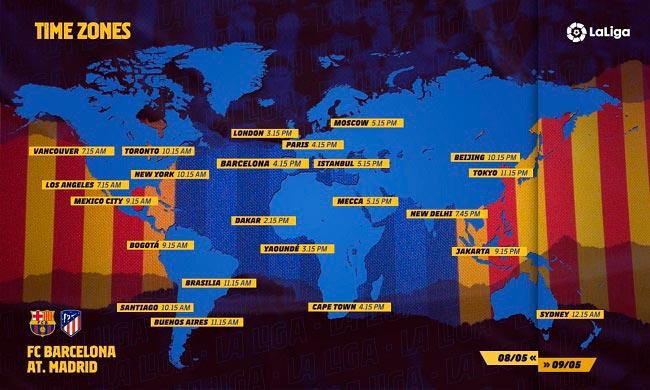 Barcelona vs Atletico Madrid – LaLiga Santander – DirecTV Sports – Movistar LaLiga – SKY Sports