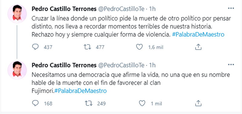 Candidato por Perú Libre rechaza las declaraciones hechas por Rafel López Aliaga 