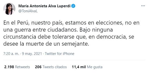 Tony Alva sobre López Aliaga