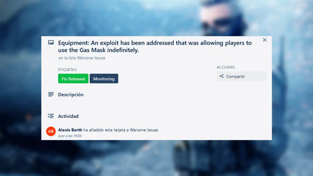 call of duty, warzone, bug, glitch, mascara de gas, super salto, free, infinity ward, warzone rumble, fans, peru, colombia, argentina, mexico